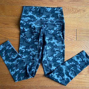 Gray/Black Camo Workout Leggings